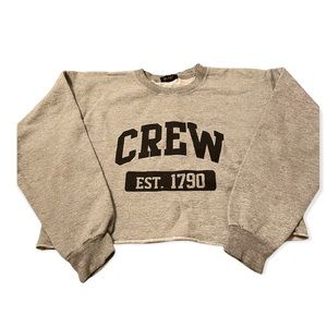 Crew crop top sweatshirt.